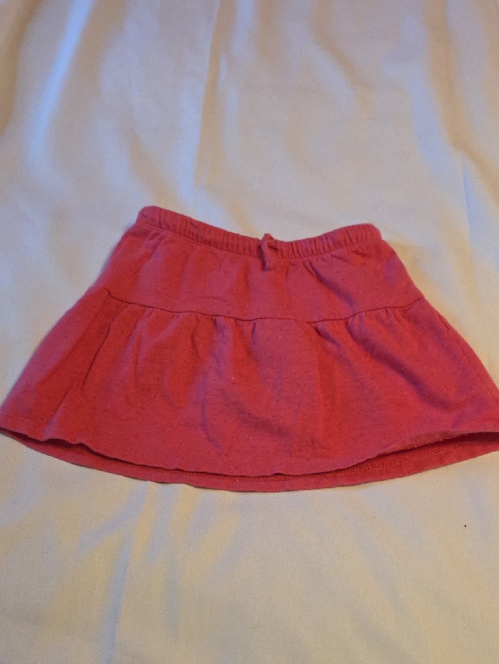 Girls 6/6x Pink Sweatshirt Material Skort